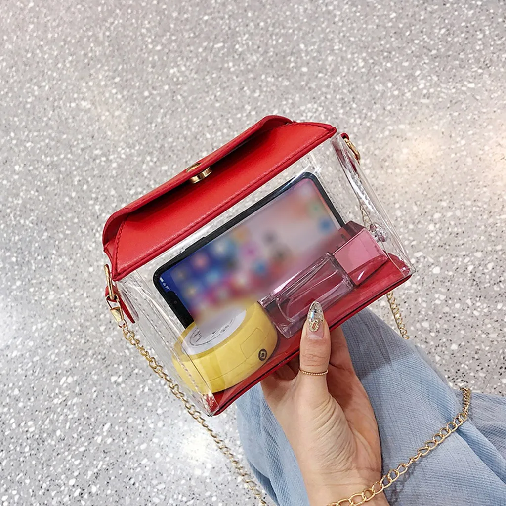 Женская сумка мессенджер прозрачная вместительная 2019|Сумки с ручками| |