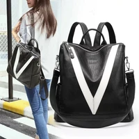 hot fashion women backpack high quality youth leather backpacks for teenage girls female school shoulder bag bagpack mochila