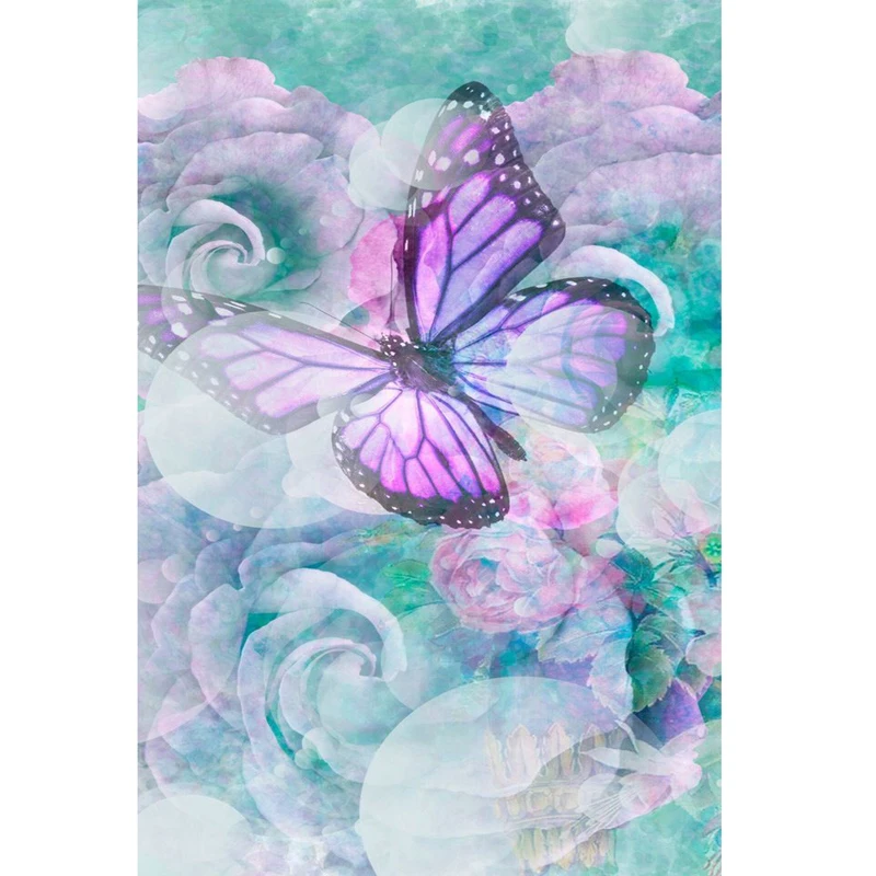 3D Rhinestone Painting Crystal Home Decor DIY Diamond Cross Stitch &quotButterfly&ampRoses&quot Pattern Embroidery Gift | Дом и сад