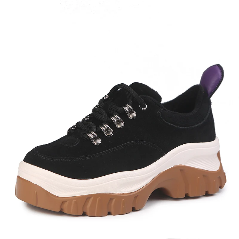 Sooneeya леопардовые кроссовки для женщин увеличивающие рост Женская плюшевая