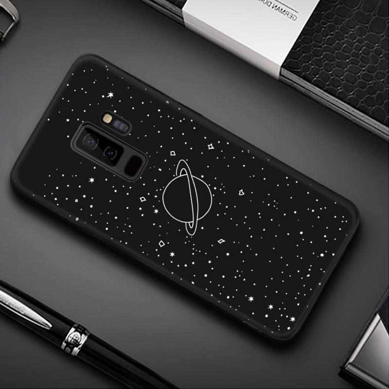 13 Чехол с рисунком для Samsung Galaxy S8 S9 Plus Note 8 9 A8 A6 плюс A5 A7 черный матовый чехол для Samsung 10 J4 J6 A9 S10 S10 - Цвет: 13