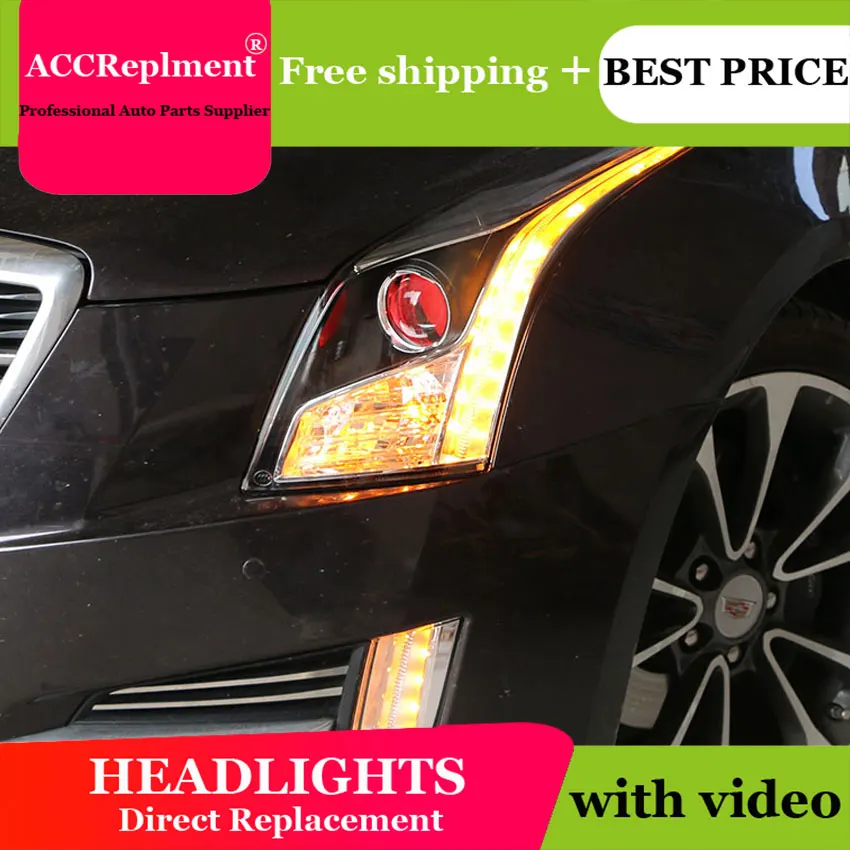 Автостайлинг светодиодный ная фара для Cadillac ATS фары 2013-2018 Новинка H7 hid Q5