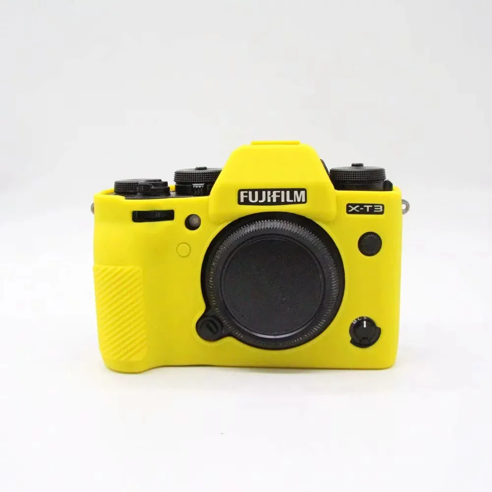 NiYi лучше резиновый силиконовый чехол защитная рамка для Fujifilm Fuji XT3 X-T3 мягкая сумка для камеры - Цвет: brown