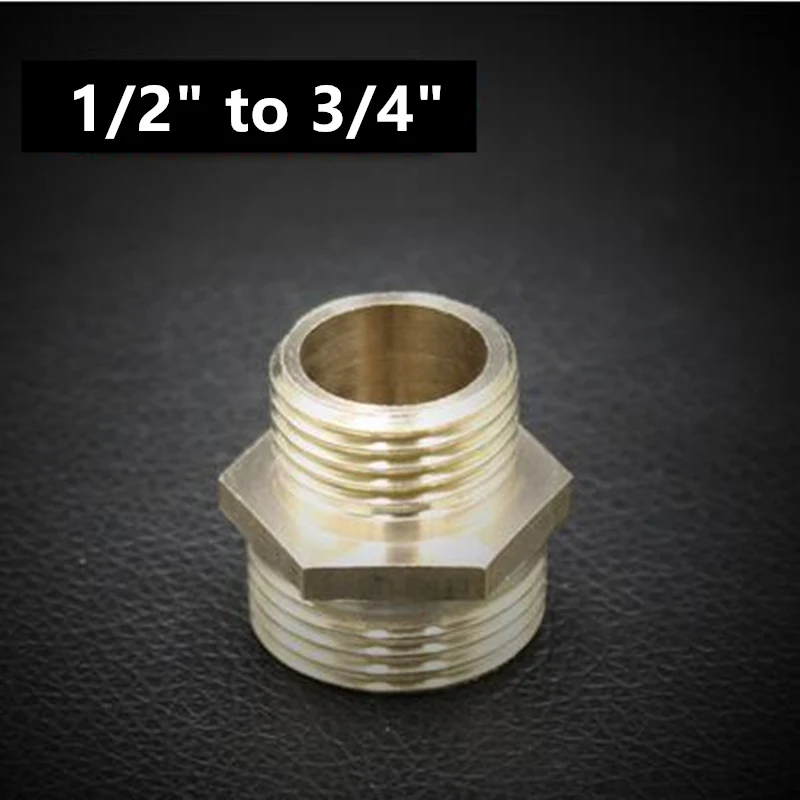 1l2 x 3l4 1/" 1/4" 3/" 1/2" 3/" 1" наружная резьба, латунная труба, одинаковая понижающая ниппельная арматура, латунные быстроразъемные адаптеры - Цвет: 1l2 x 3l4