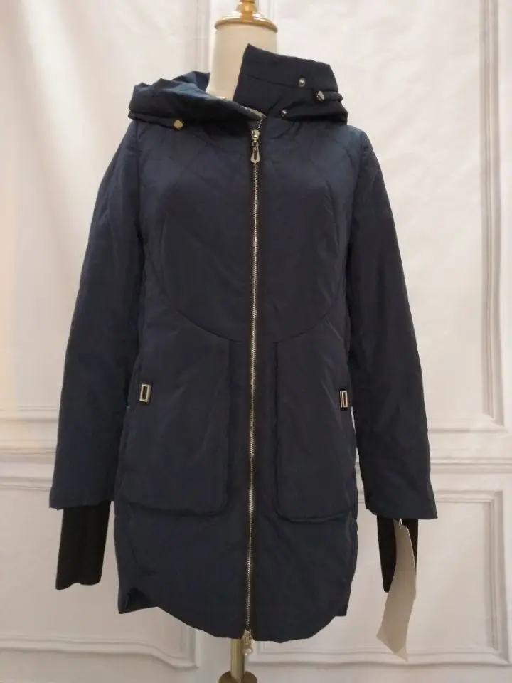 2017 Для женщин Весенние жакеты Пальто и пуховики с капюшоном Мода ветрозащитный S