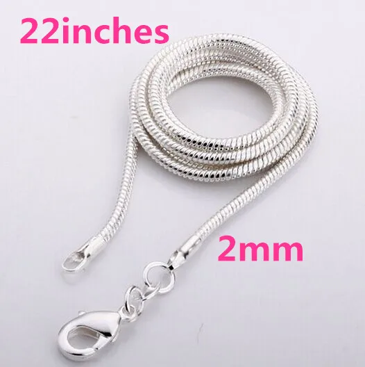 Акция C03! Ожерелье с серебряным покрытием модные серебряные ювелирные изделия