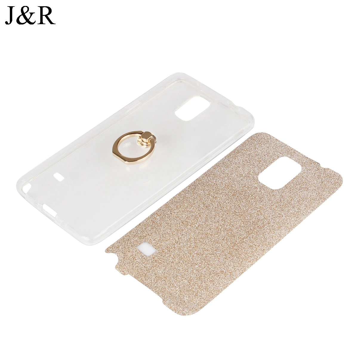 J&ampR Case for Samsung Galaxy Note 4 N9100 N910F N910C 5.7&quot Soft Cover TPU Protective Cases Shing Bling Sparkle Glitter Shell |