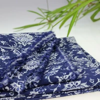 classical chinese style wisteria flower cotton linen sewing cloth craft decoration tissue home textile patchwork curtain tecido