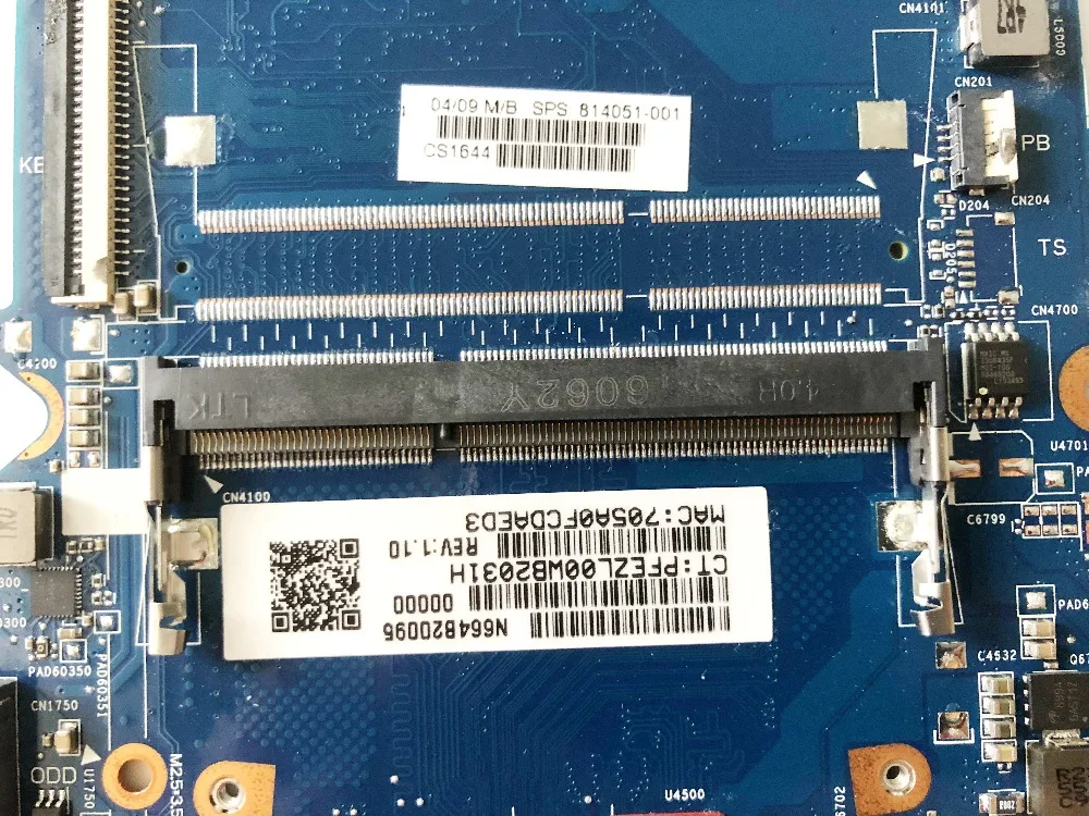Оригинальная материнская плата для HP 240 G4 14 A AC Материнские платы 814051 001