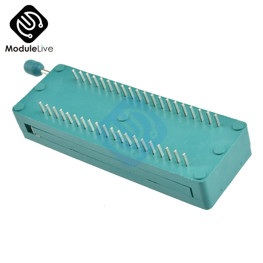 Зеленый DIP Универсальный ZIF IC Разъем тестового припоя Тип 40P 40Pin ZIP