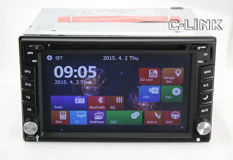 2 Din Universal 6.2 &quotсенсорный Экран Автомобиля Стерео Радио С CD MP3 MP4 Видео Плеер DVD GPS