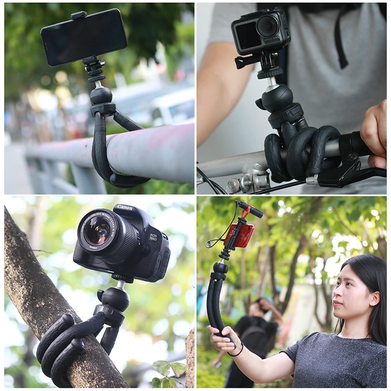 Ulanzi MT-07 Octopus FlexibleTripod 360 панорамная шаровая Головка Для iPhone XS X, монопод для Nikon Canon DSLR камеры Gopro Hero