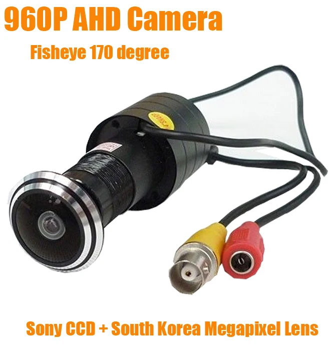 Камера видеонаблюдения 960 МП 170 P AHD SONY с датчиком и отверстием для глаз объектив