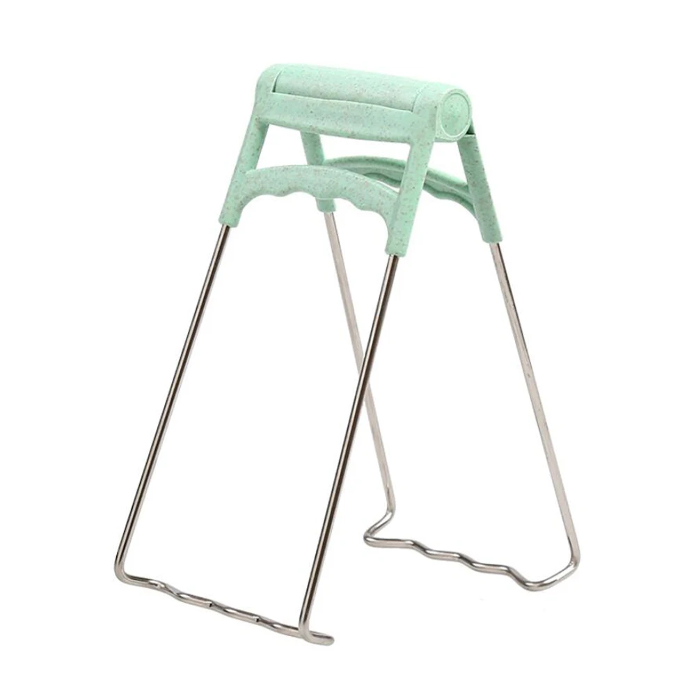 1PC Foldable Stainless Steel Hot Bowl Clip Pot Dish Holder Steamer Heat Insulation Plate Tong Anti-Hot Clamp Gripper 100gA | Дом и сад