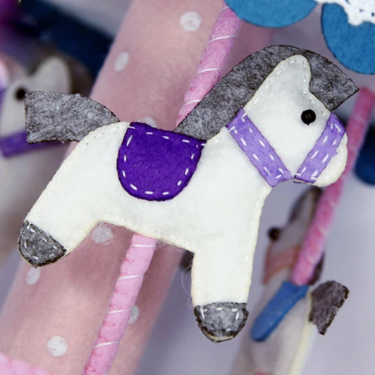 Набор для шитья ручной работы музыкальная шкатулка фиолетового цвета с