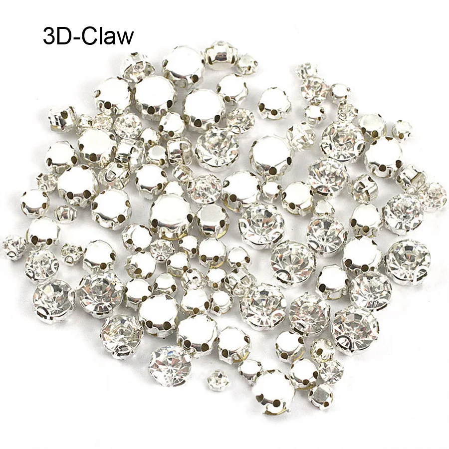 500 шт. блестящие кристально чистая страз пришивные камни из для одежды платья