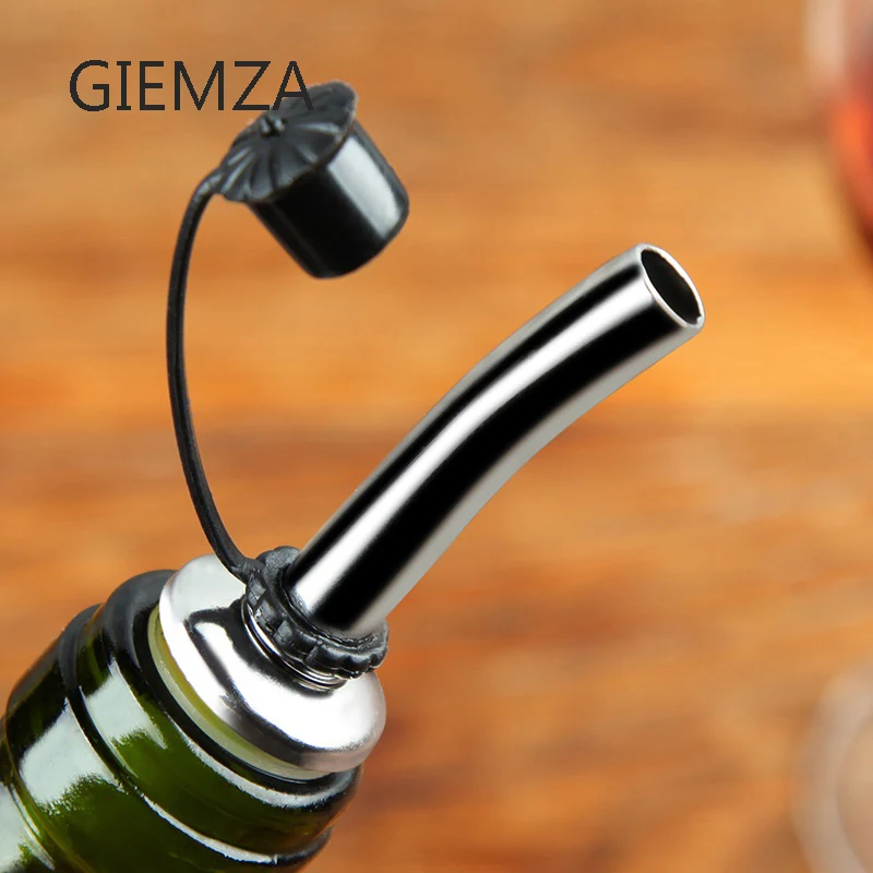 

GIEMZA Metal Wine Pour Seal Wine Aerator Pourer Stopper Cheap Spout No Animal Conventional Tool Oil Sauce Cork Bar or Kitchen