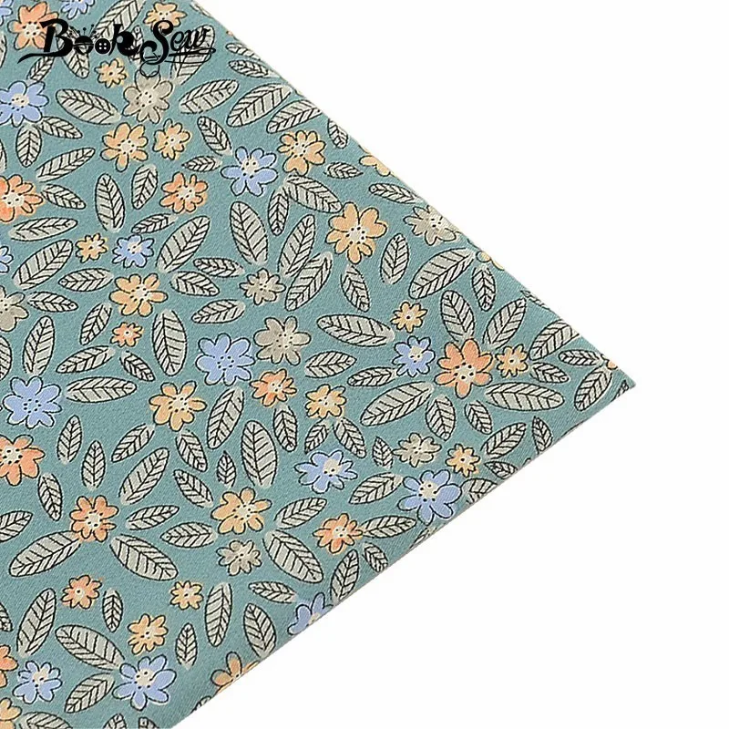 Booksew 100% хлопчатобумажная саржевая ткань цветочный домашний текстиль для шитья