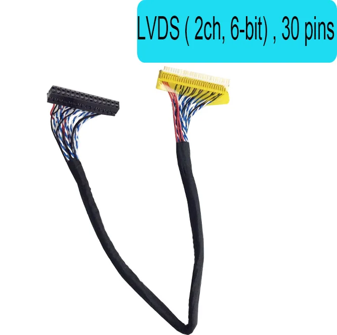 17 дюймов LVDS(2 ch, 6-bit), 30 контактов кабель экрана 25 см
