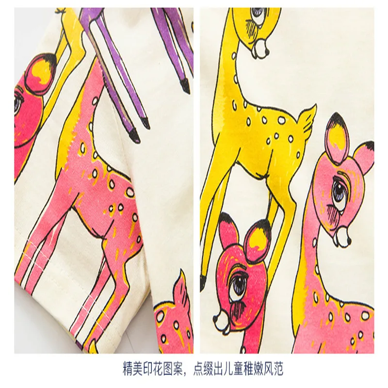 jumping meters New Summer Baby Girls Bees Print animals hot selling children Tops Kids Toddler Short Sleeve T-shirts brand Tees |