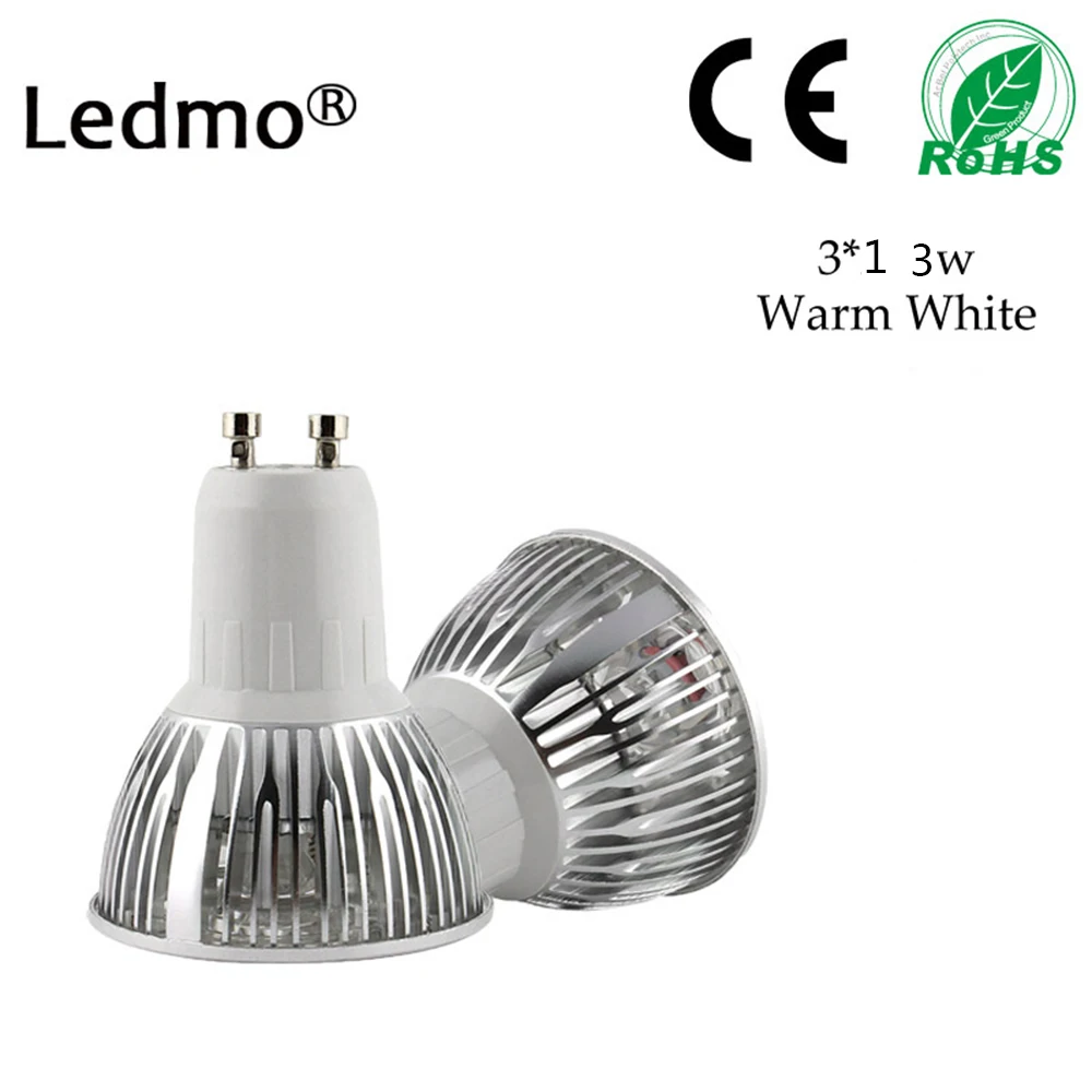 GU10 светодиодный лампа 3 W/4 W Светодиодный прожектор AC85V ~ 265 V супер яркий подходит