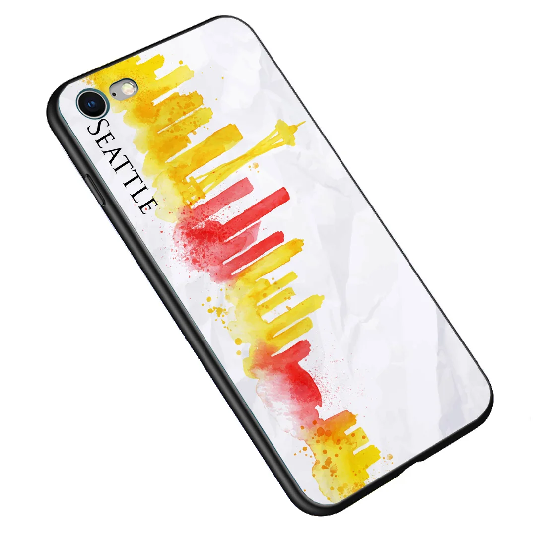 The Case For iPhone X 8 7 Plus 6 6S Tempered Glass Silicone Soft Edge Shock Proof for iphone |