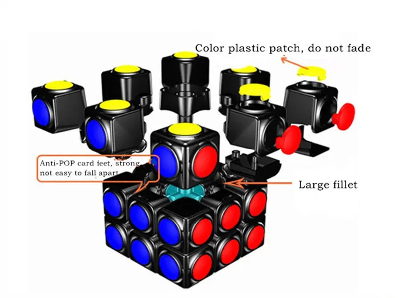 

Transparent Magic Cube 3x3x3 Speed Puzzle Cube Game Shape Cubos Magicos Professional Puzzle Game Racing Kids Toys Gift