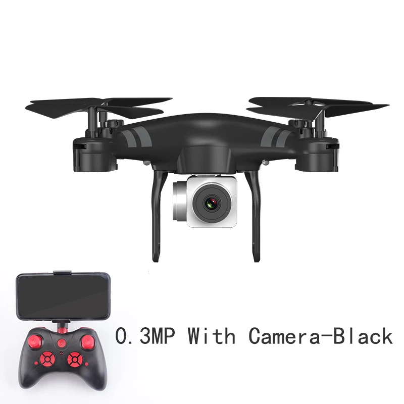 0.3MP camera-BLACK Мини-Дрон с Камера 2,4G WI-FI производительность дроны дистанционно управляемых летающих аппаратов сопротивление 1800 мА/ч, Срок службы батареи RC вертолет - Цвет: 0.3MP camera-BLACK