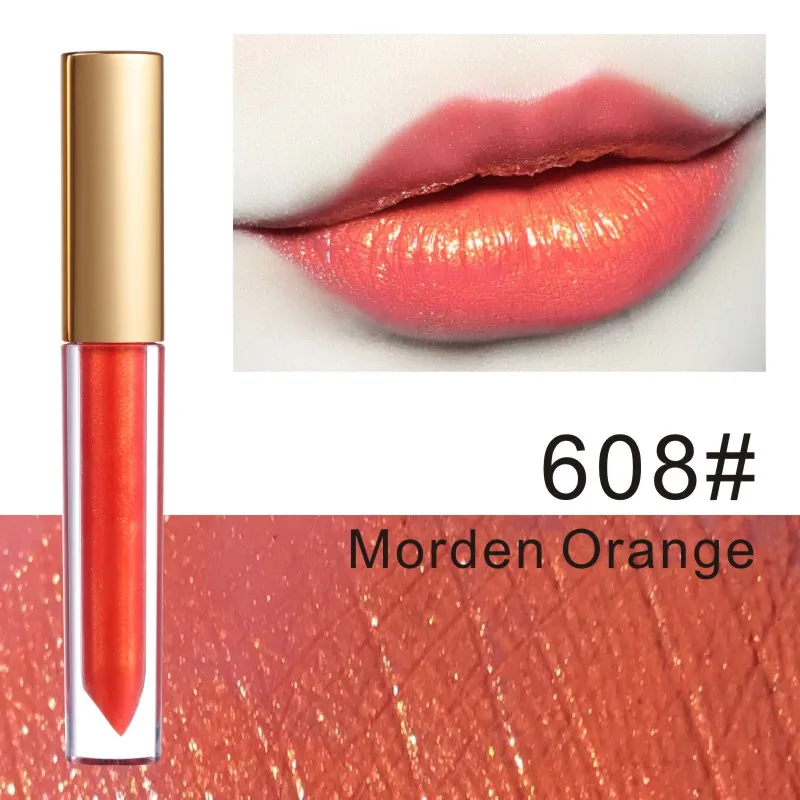 HENLICS Новая модная жидкая помада водостойкий стойкий мерцающий блеск для губ