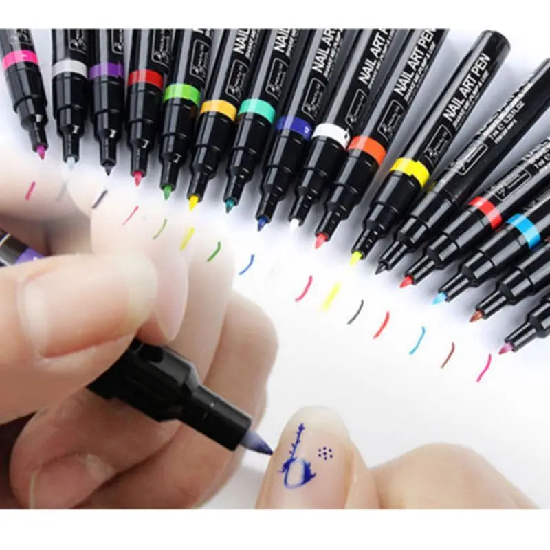 Ручка-лак для ногтей, Гель-лак для ногтей, ручка для рисования и рисования, инструменты для украшения ногтей, инструменты для маникюра, ручки...