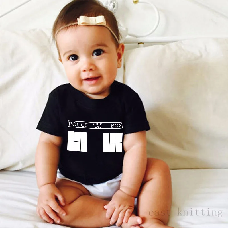 

DERMSPE 2019 Infant Newborn Baby Boy Girl Short Sleeve Letter Print Bodysuit Cotton Romper Outfits Summer Baby Clothes Black