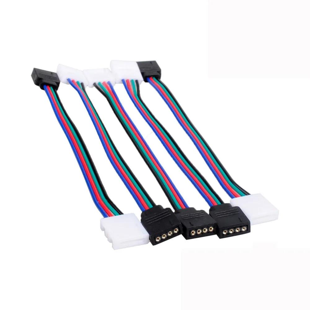 3 шт. 4 контактный разъем для светодиодной ленсветильник 3528/5050 SMD|led connector wire|rgb led