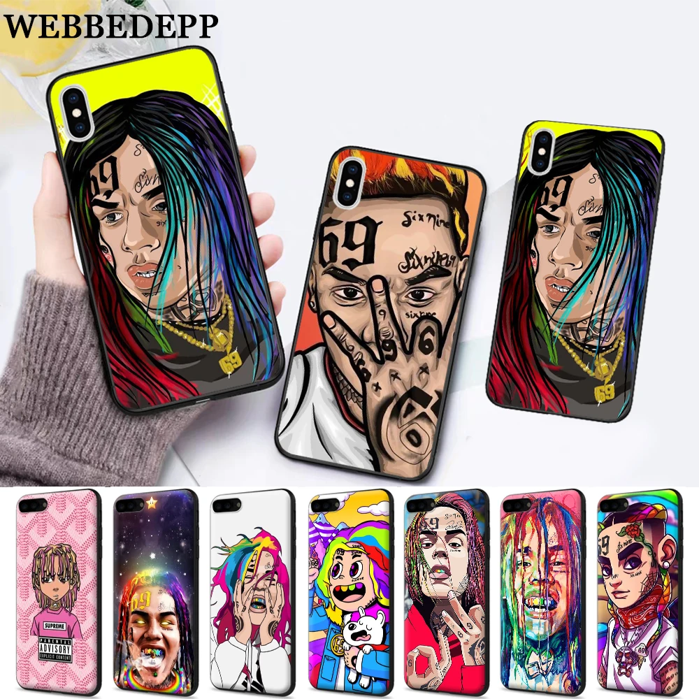 Силиконовый мягкий чехол в стиле хип хоп rapero Tekashi 69 для iPhone 5 SE 5S 6 6S Plus 7 8 11 Pro X XS Max