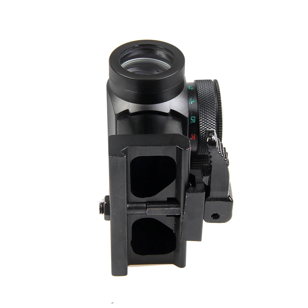 Мини 1X24 Rifescope боковая иллюминация снайперская Красная Зеленая точка зрения с быстросъемным красным точечным креплением для охоты Airgun