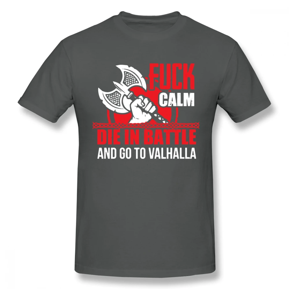 Die In Battle And Go To Valhalla футболка с викингами для мужчин плюс размер хлопковая