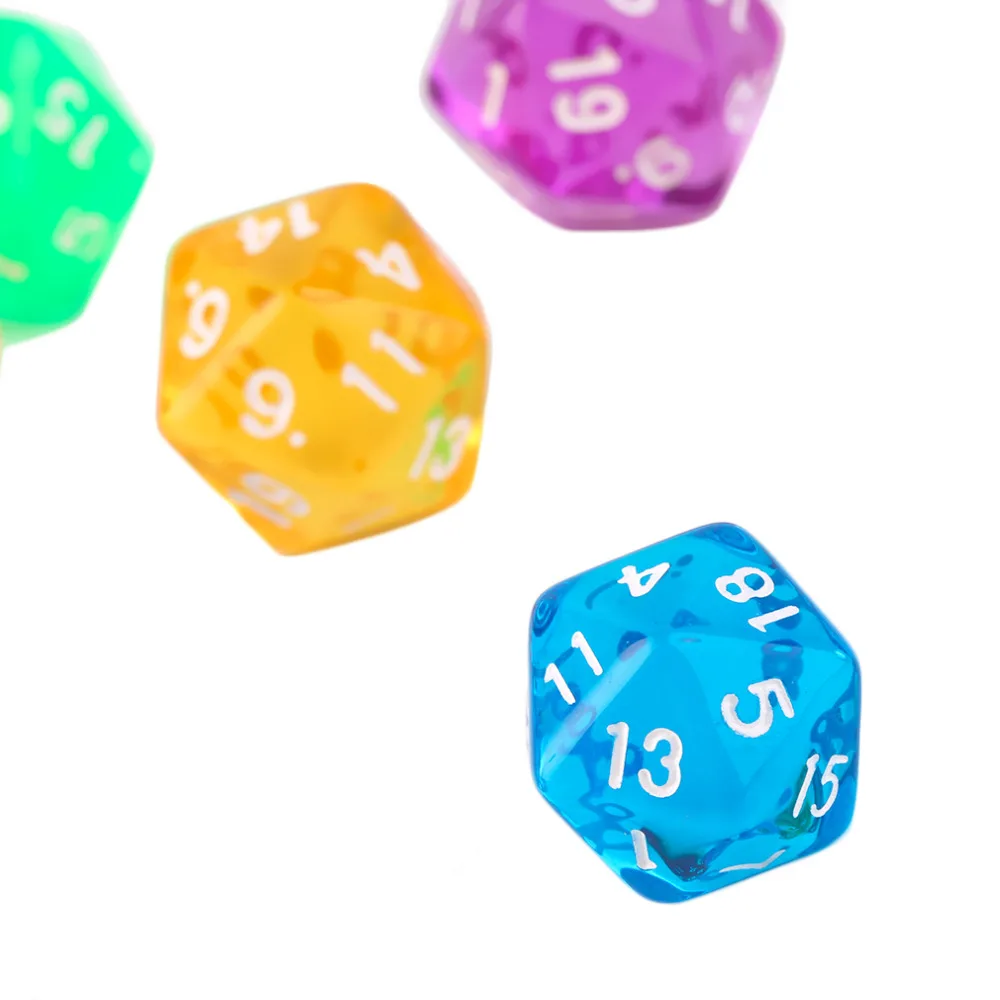 Новые 6 шт./компл. игры с разными сторонами D20 игровые кубики игра смешанные