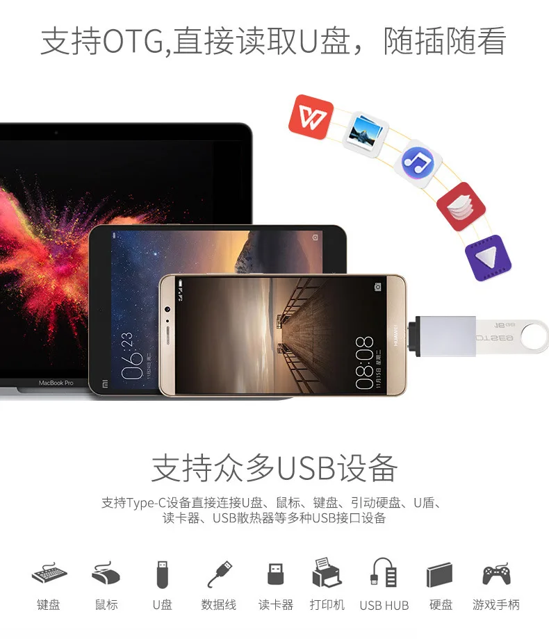 Тип C штекер к USB 3,0 гнездовой штепсельной вилки сплав кабель зарядное устройство адаптер