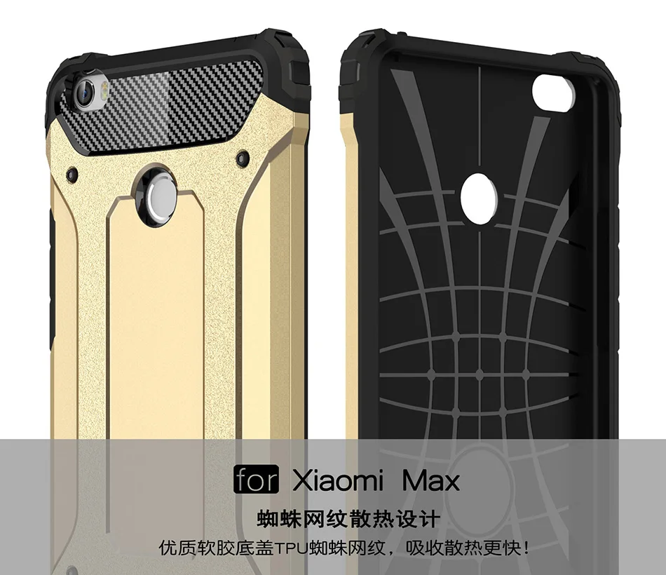 For Xiaomi Mi Max Max2 Max3 Mix 2S Mix3 Note2 Back Cover Heavy Duty Armor Case Hard PC &amp Soft TPU 2 in 1 | Мобильные телефоны и