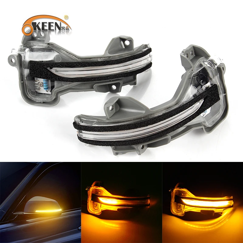 

OKEEN 2pcs 12V Car Rear View Side Mirror Turn Signal Light For Honda CRV/URV/City/GREIZ/JADE/VEZEL/ODYSSEY/AVANCIER Left/Right