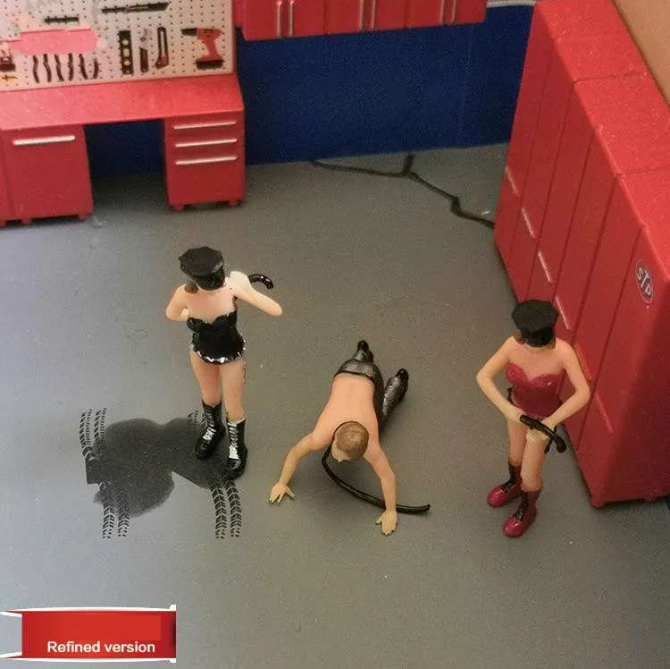 Rm Doll 1:64 кукла Тайная сцена котелки из ротанга плетёная веревка тренировочный
