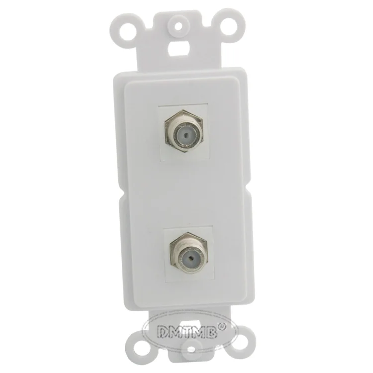 Внутренняя настенная панель 2 порта F образная головка для телевизора с кейстон стилем и поддержкой сделай