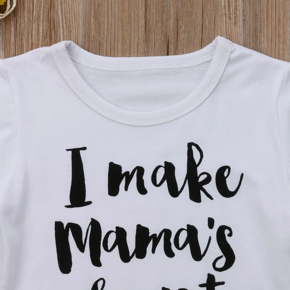 Toddler Baby Girls Boys Kids Summer Causal T-Shirts O Neck Short Sleeve Letter Print White Pullover Cotton Tops | Детская одежда и