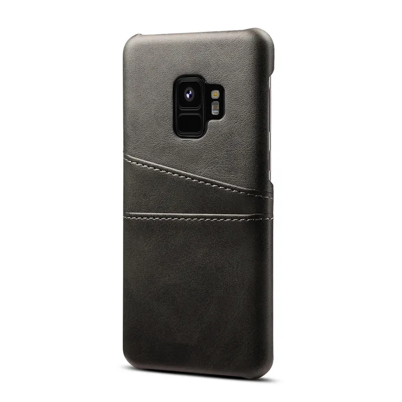Из искусственной кожи со слотами для карт чехол samsung S10 S9 S8 Plus жёсткий ПК Футляр