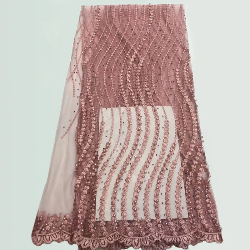 Good Quality Nigerian tulle lace fabric For Wedding Dress African Mesh Lace Fabric HX1165-2 | Дом и сад