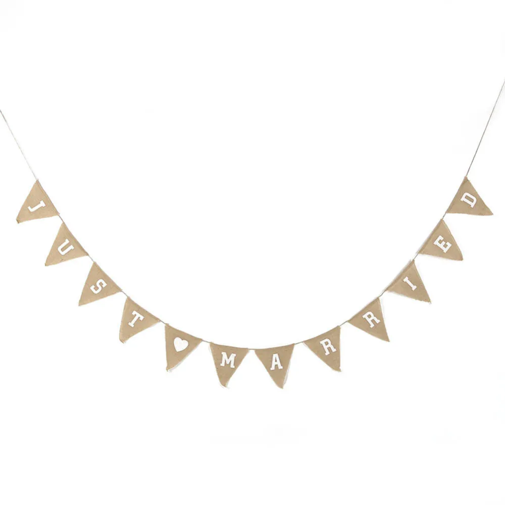 Лен флагманский баннеры Рождество Свадебная вечеринка поставки | Дом и сад