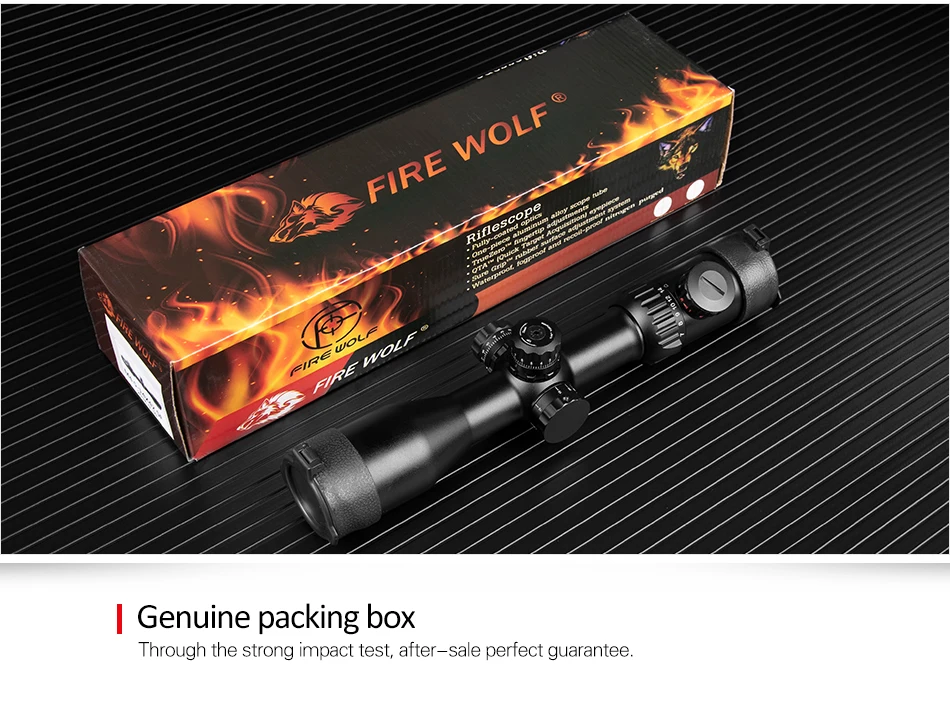 Fire Wolf 4,5-14X42 оптические прицелы коническая сторона двойной крест красный зеленый фокус тактический оптический прицел снайперский охотничий прицел