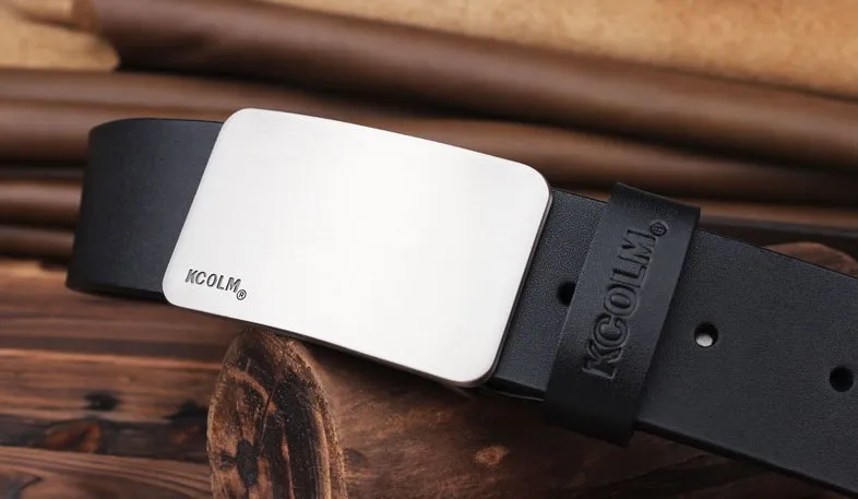 Мужской ремень из натуральной кожи, двойной ремень из коровьей кожи, роскошный мужской ремень высокого качества с квадратной пряжкой, брендовый ремень большого размера