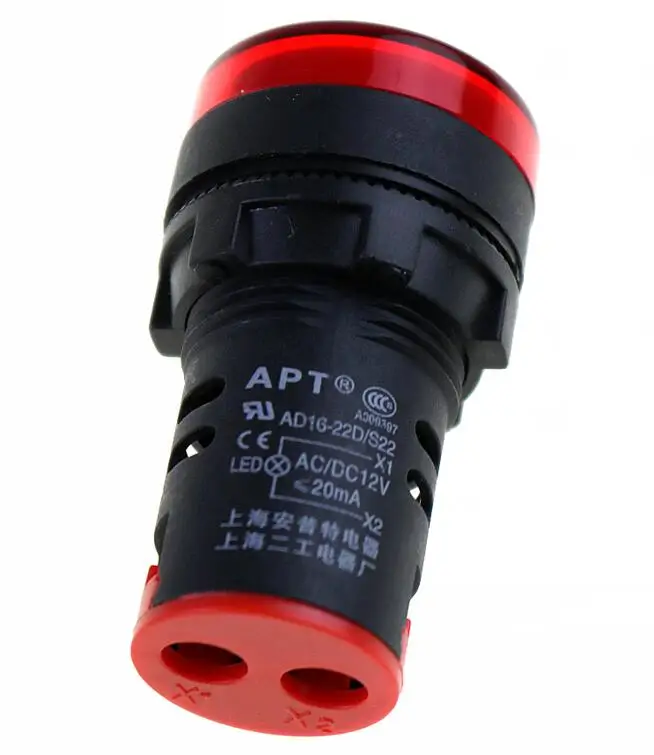 

Indicator AD16-22DS LED signal lamp 12v24v36v220v380v 22MM 50PCS