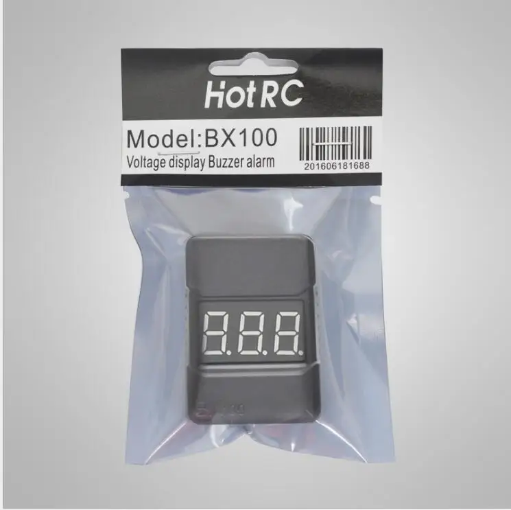 HotRc BX100 1-8S Lipo тестер напряжения батареи/сигнал низкого напряжения/проверка напряжения батареи с двумя динамиками