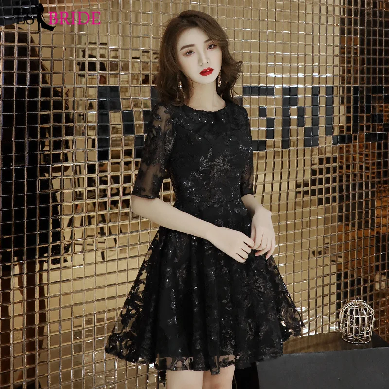 Женское вечернее платье Элегантное Черное сексуальное для особых случаев